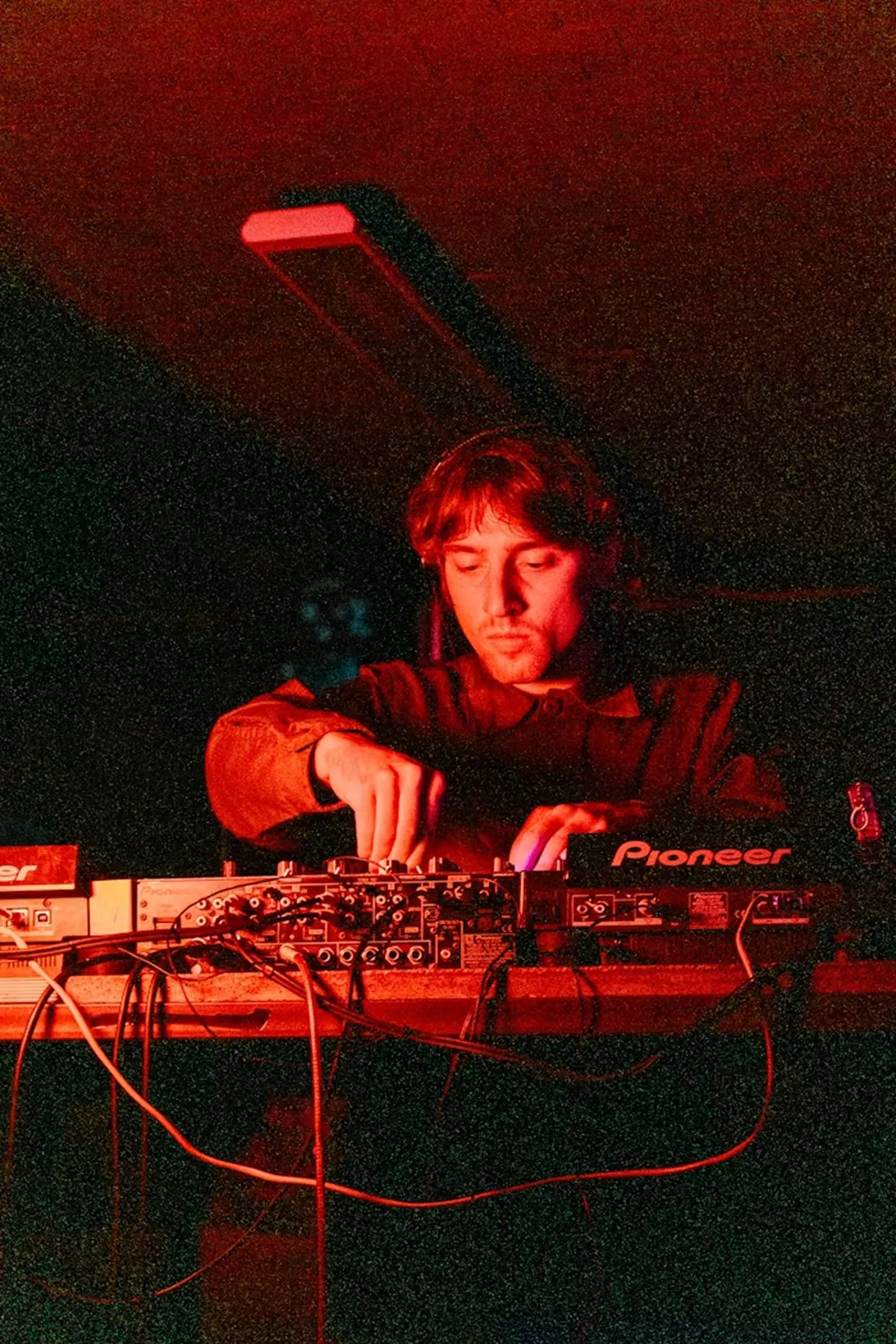 Student mixing on the decks